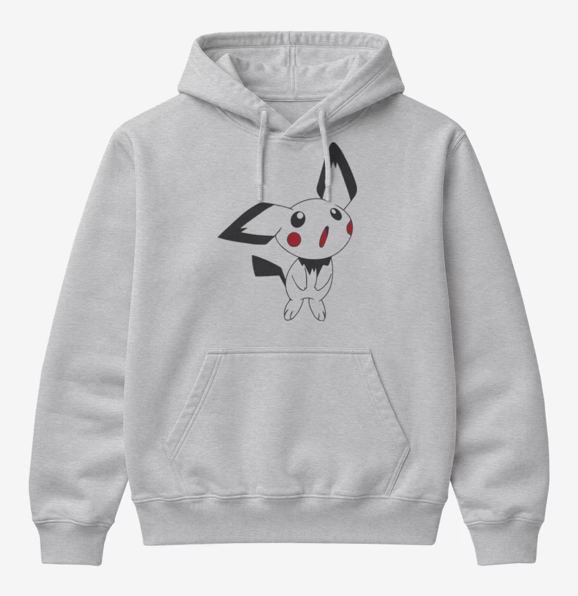 Poleron Canguro básico Gris Melange de Pichu