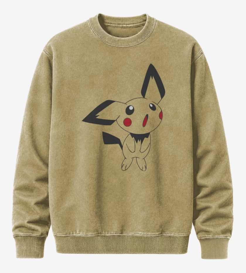Poleron Polo Acid Wash Beige de Pichu