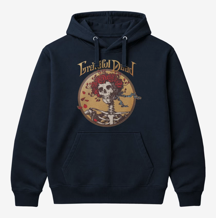 Polerón Canguro Azul Marino de Grateful Dead 2