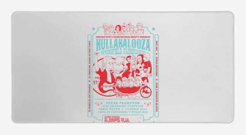 Mouse pad Gamer Simpsons Hullabalooza