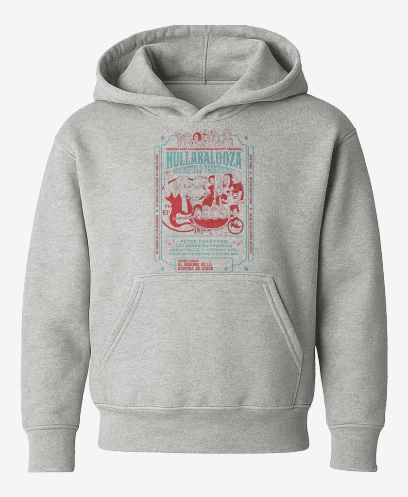 Poleron de niño Gris Melange de Simpsons Hullabalooza