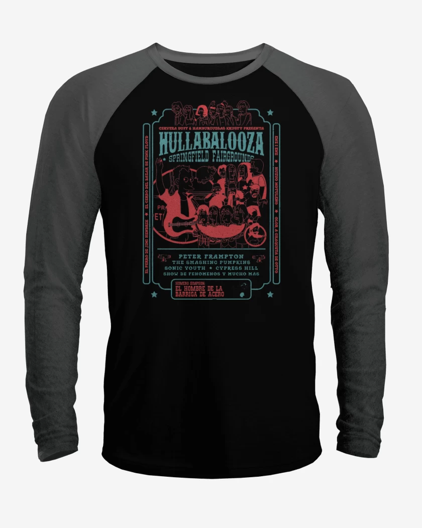 Polera Raglan Simpsons Hullabalooza