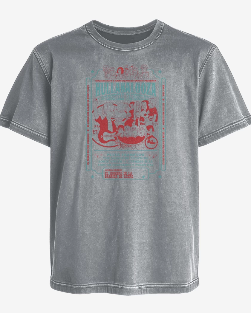 Polera desgastada Simpsons Hullabalooza