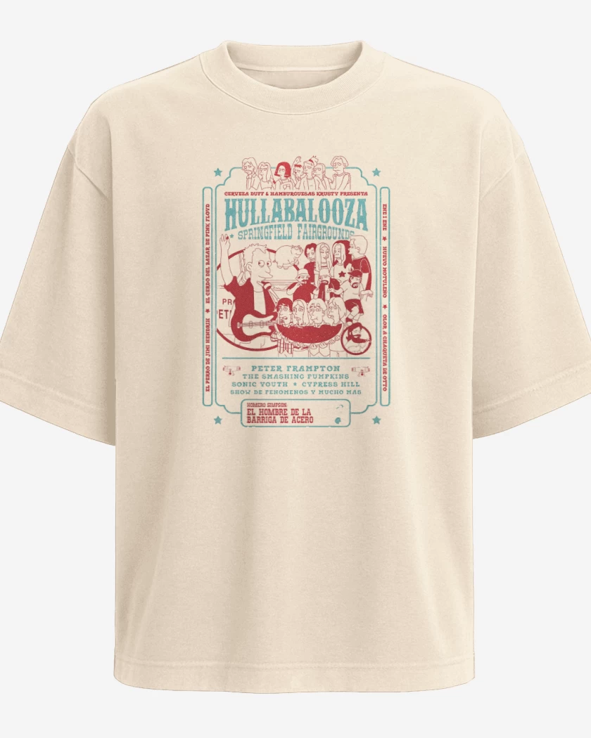 Polera Oversize Simpsons Hullabalooza