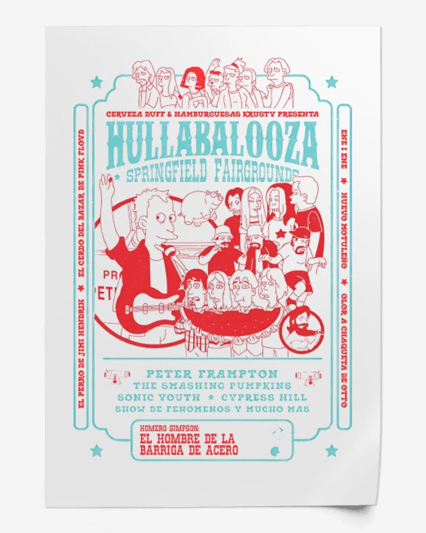 Print Simpsons Hullabalooza