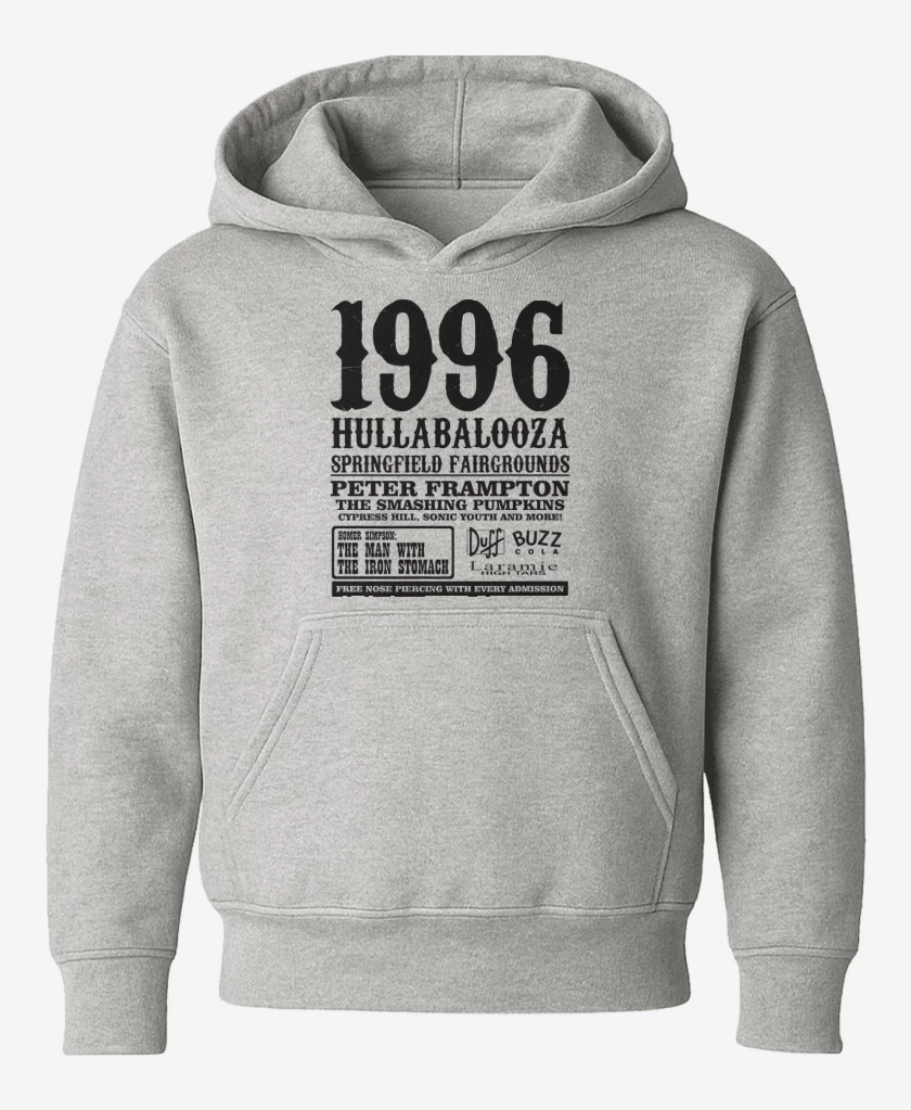 Poleron de niño Gris Melange de 1996 Hullabalooza