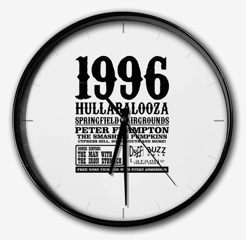Reloj 1996 Hullabalooza