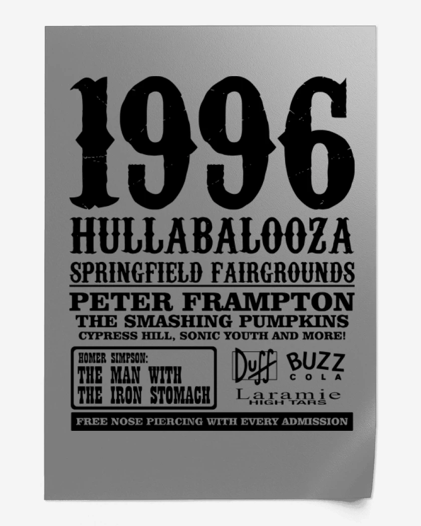 Print 1996 Hullabalooza