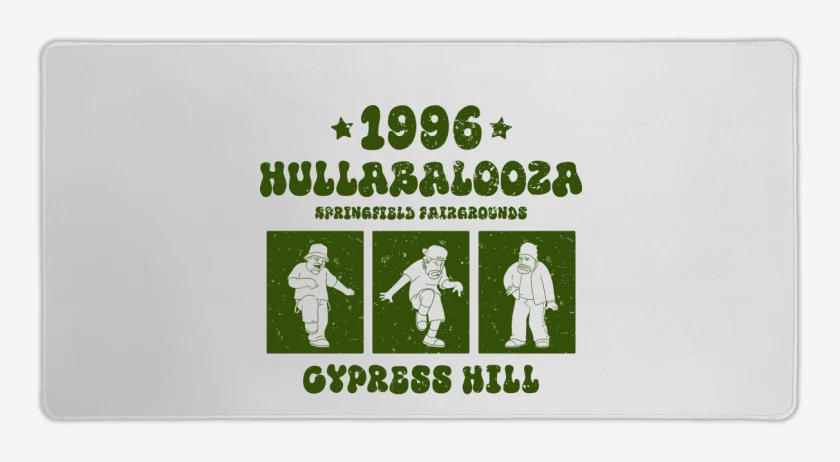 Mouse pad Gamer Blanco de Cypress Hill Hulla