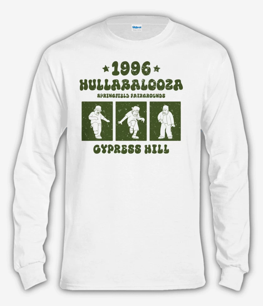 Polera manga larga Blanco de Cypress Hill Hulla