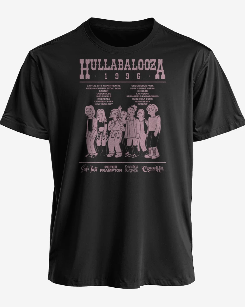 Polera premium Negro de Hullabalooza Springfield 