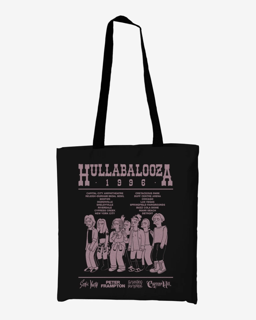 Totebag Negro de Hullabalooza Springfield 