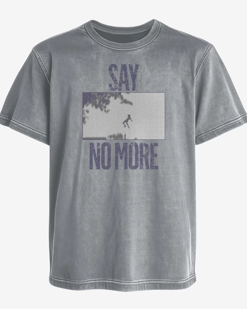 Polera desgastada Say no more