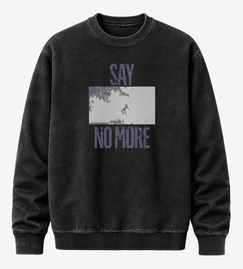 Poleron Polo Acid Wash Negro de Say no more