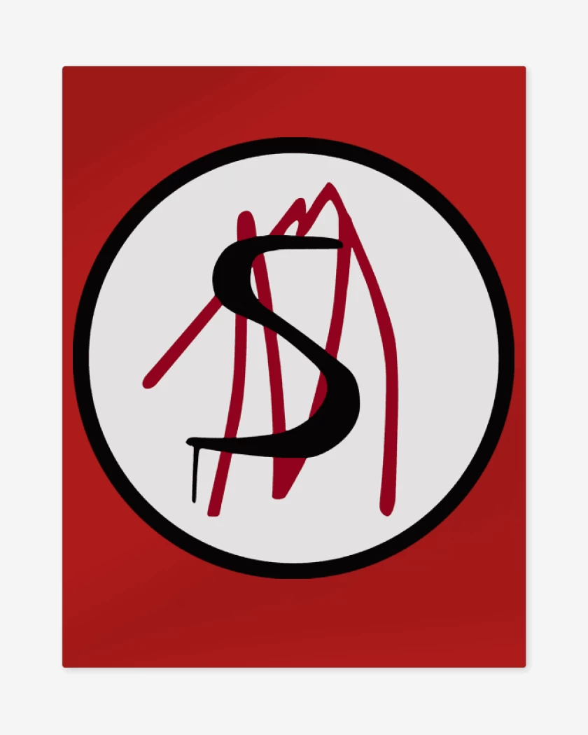 Print metalico Rojo de SNM
