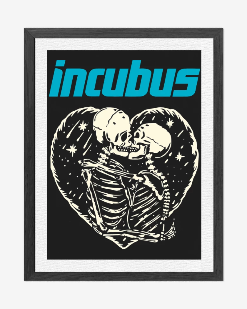 Cuadro decorativo Negro de Incubus Calaveras