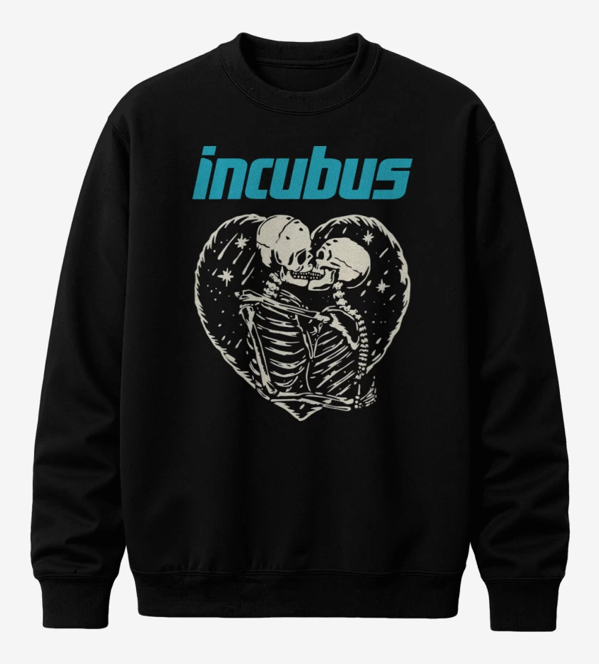 Poleron polo Negro de Incubus Calaveras