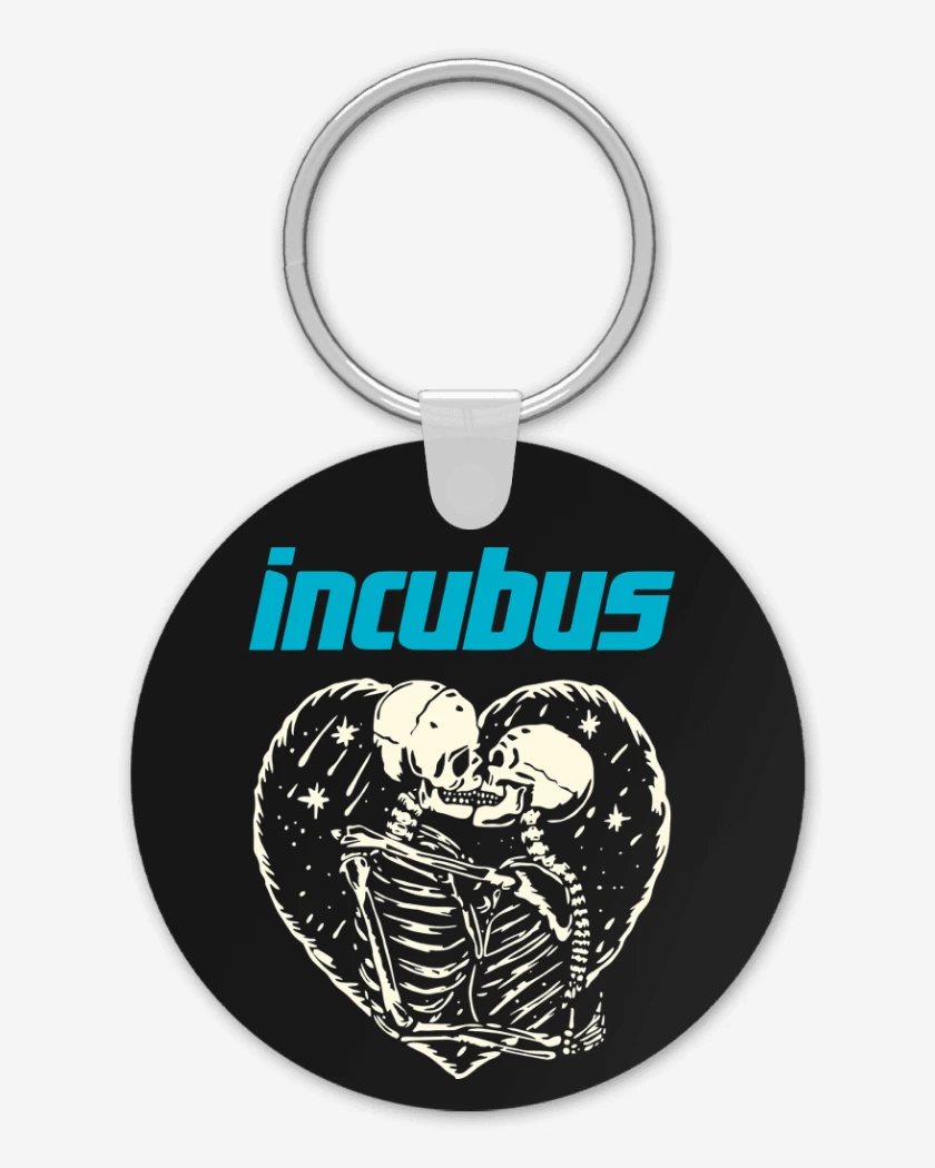 Llavero Negro de Incubus Calaveras