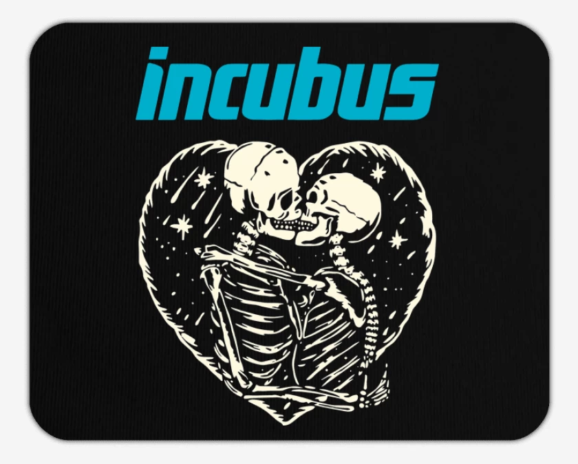 Mousepad Negro de Incubus Calaveras