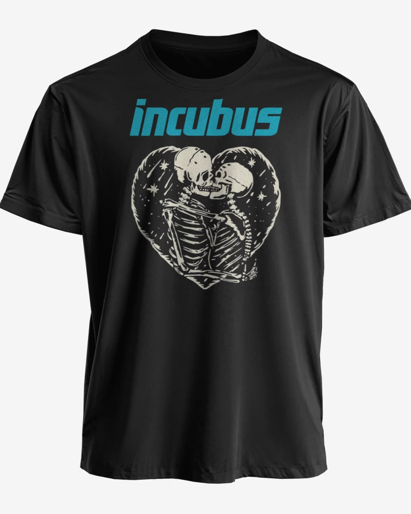 Polera premium Negro de Incubus Calaveras