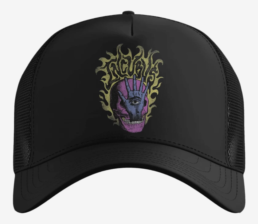 Gorro Negro de Incubus Mano