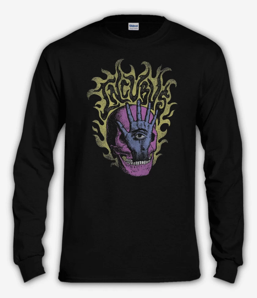 Polera manga larga Negro de Incubus Mano