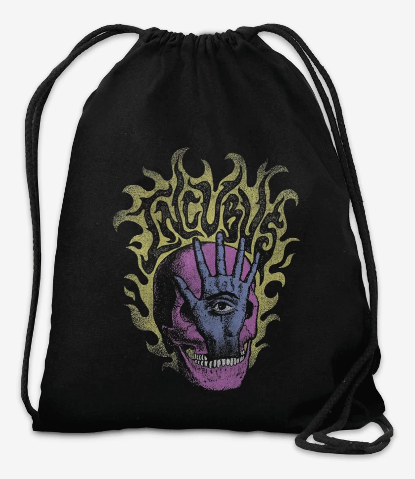 Mochila Negro de Incubus Mano