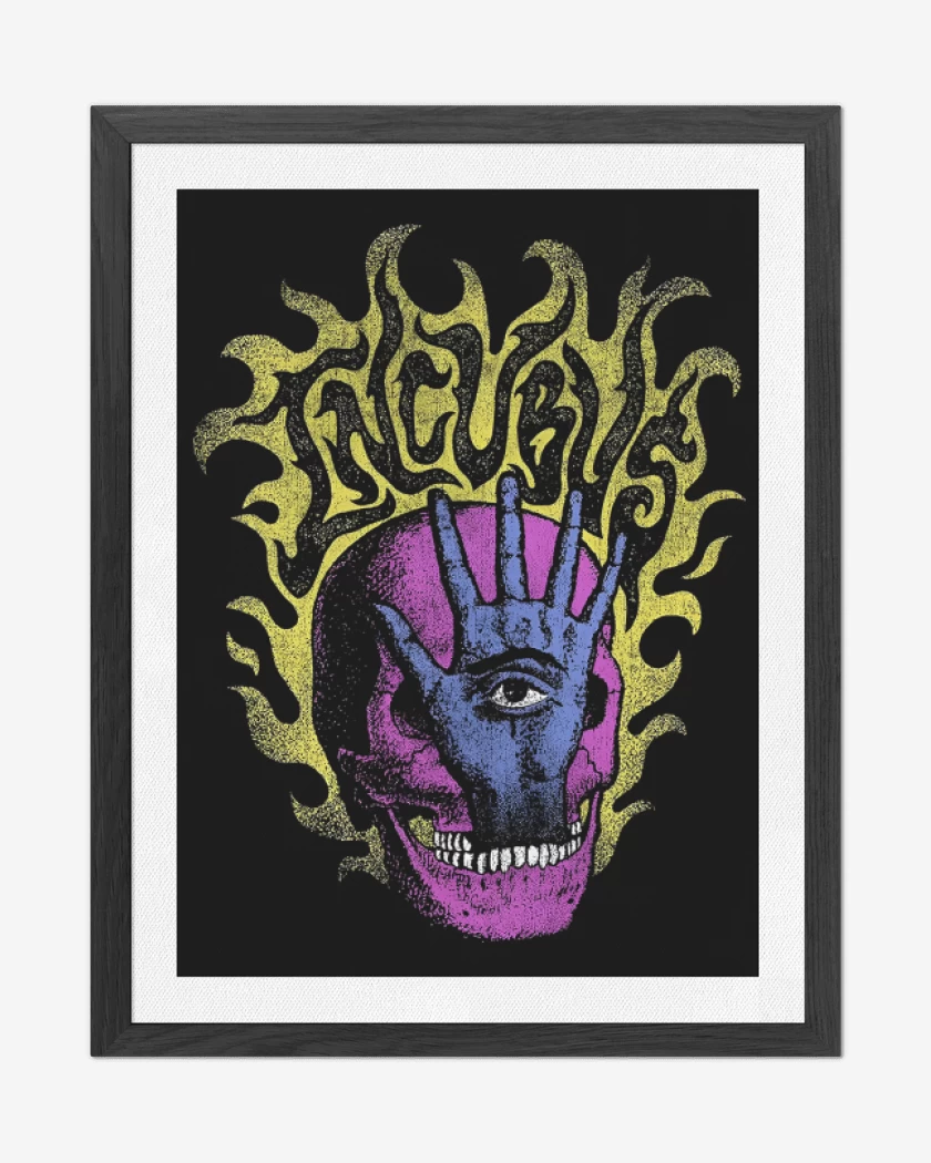 Cuadro decorativo Negro de Incubus Mano