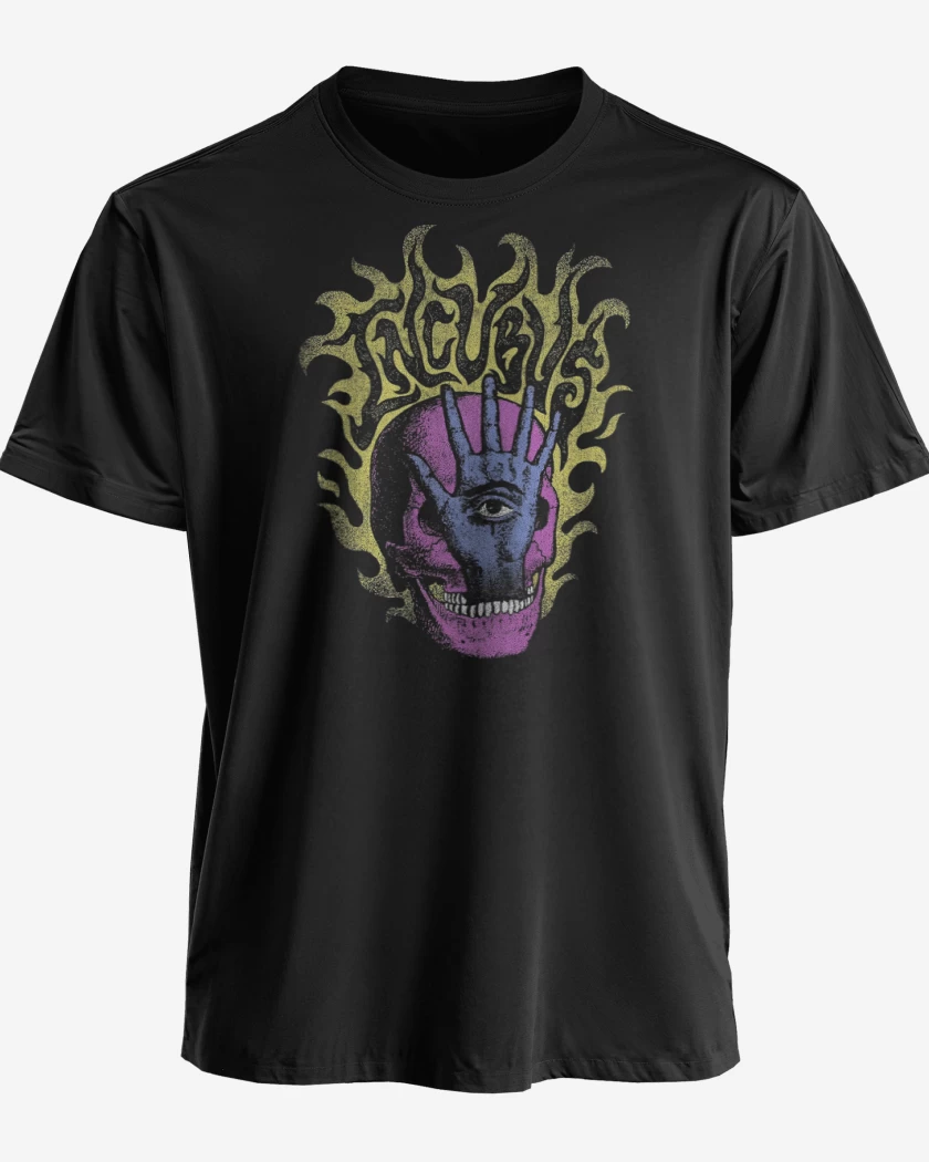 Polera premium Negro de Incubus Mano