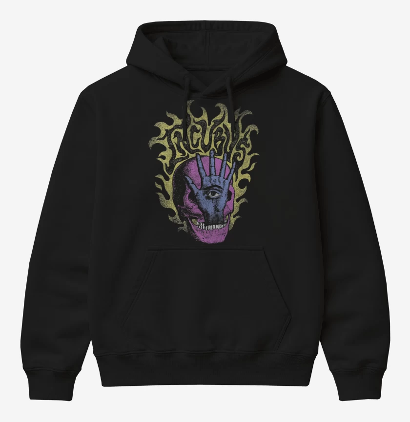 Poleron Canguro básico Negro de Incubus Mano