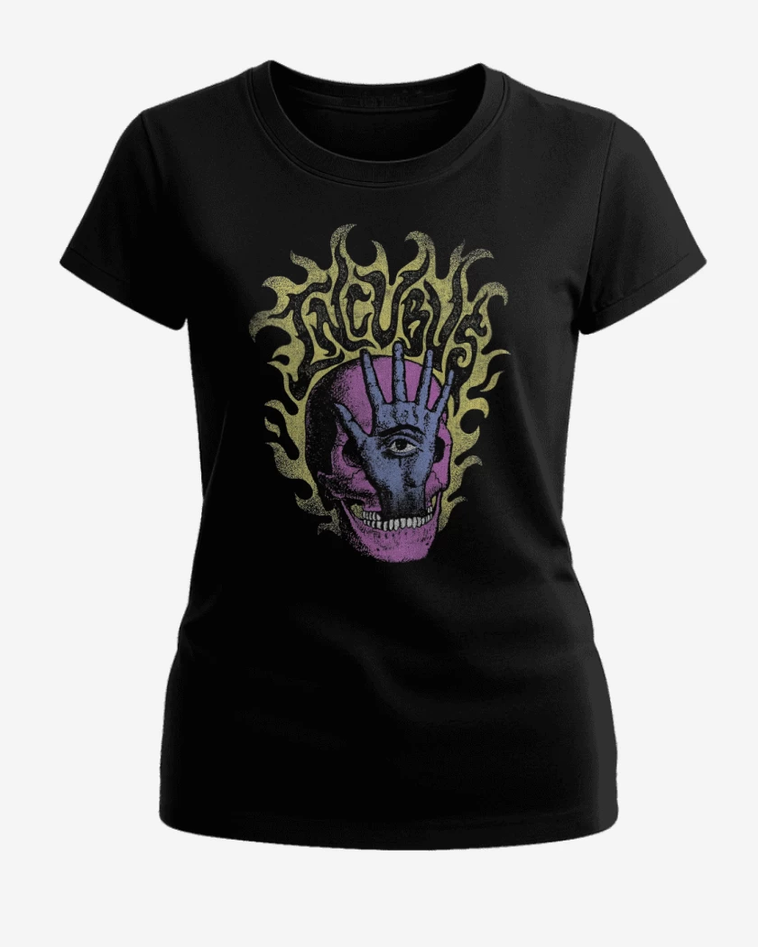 Polera de Mujer Negro de Incubus Mano