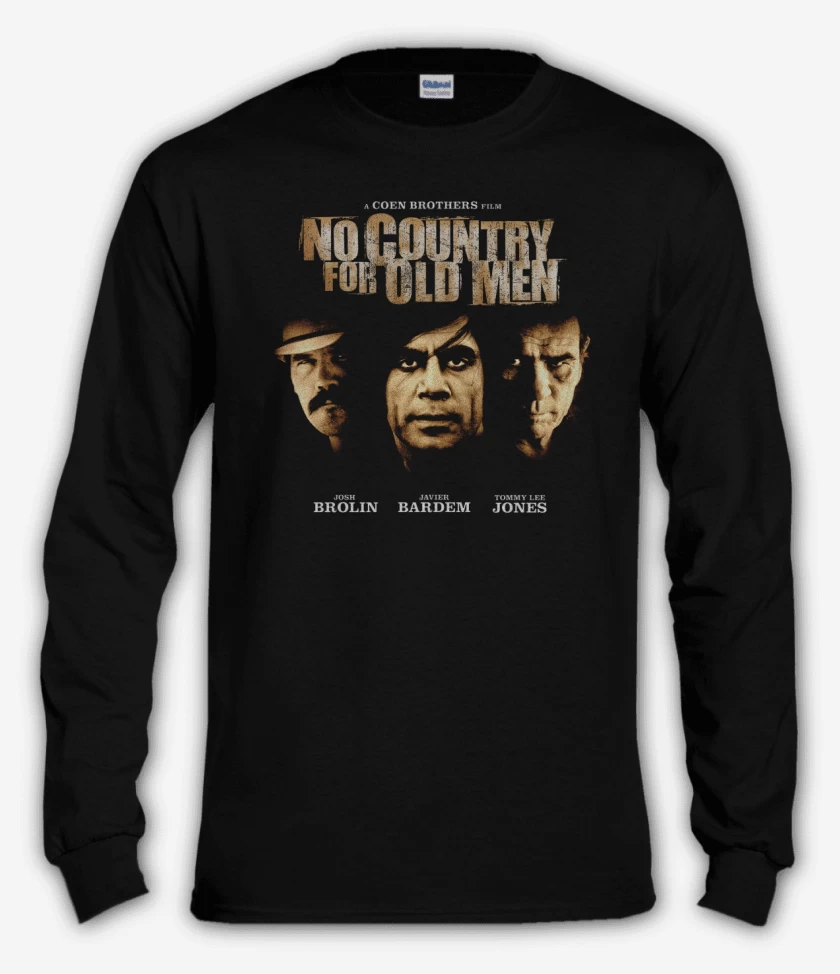 Polera manga larga Negro de No country for old men 2