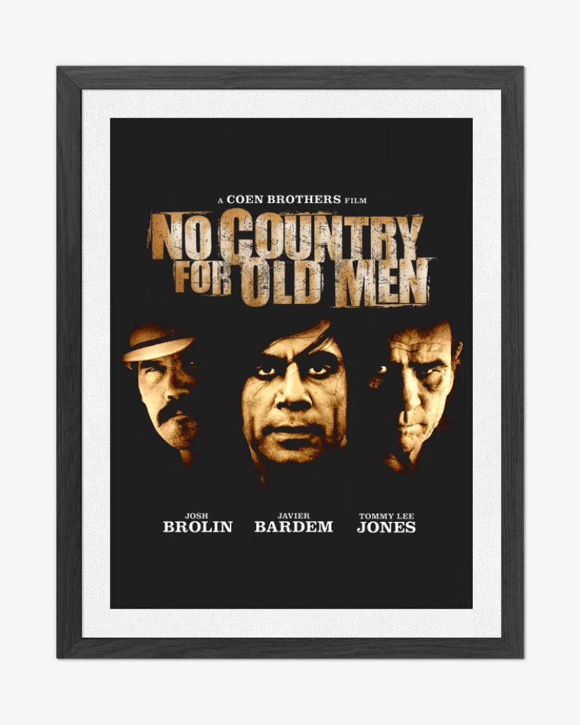 Cuadro decorativo Negro de No country for old men 2