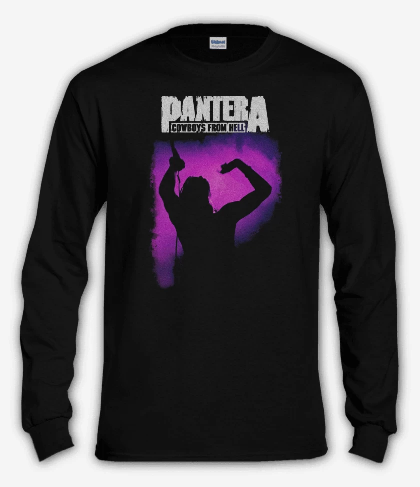 Polera manga larga Negro de Pantera Anselmo