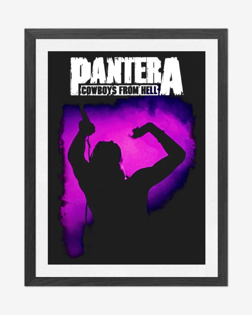 Cuadro decorativo Negro de Pantera Anselmo