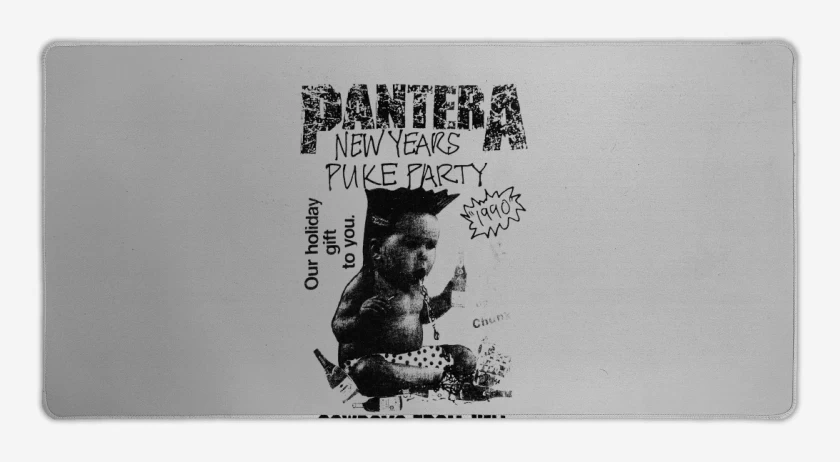 Mouse pad Gamer Pantera New Year Puke Party