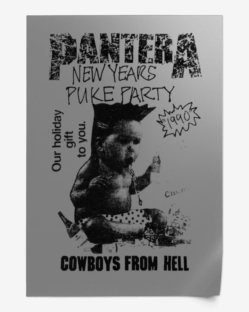 Print Pantera New Year Puke Party