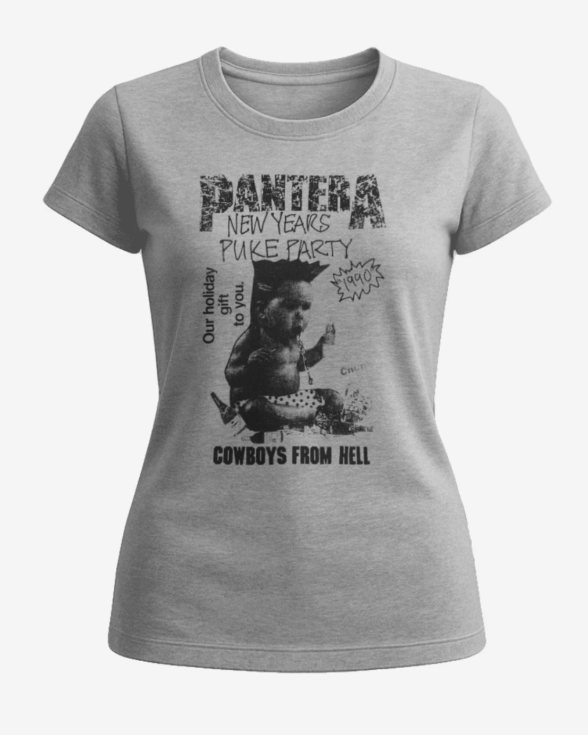 Polera de Mujer Pantera New Year Puke Party