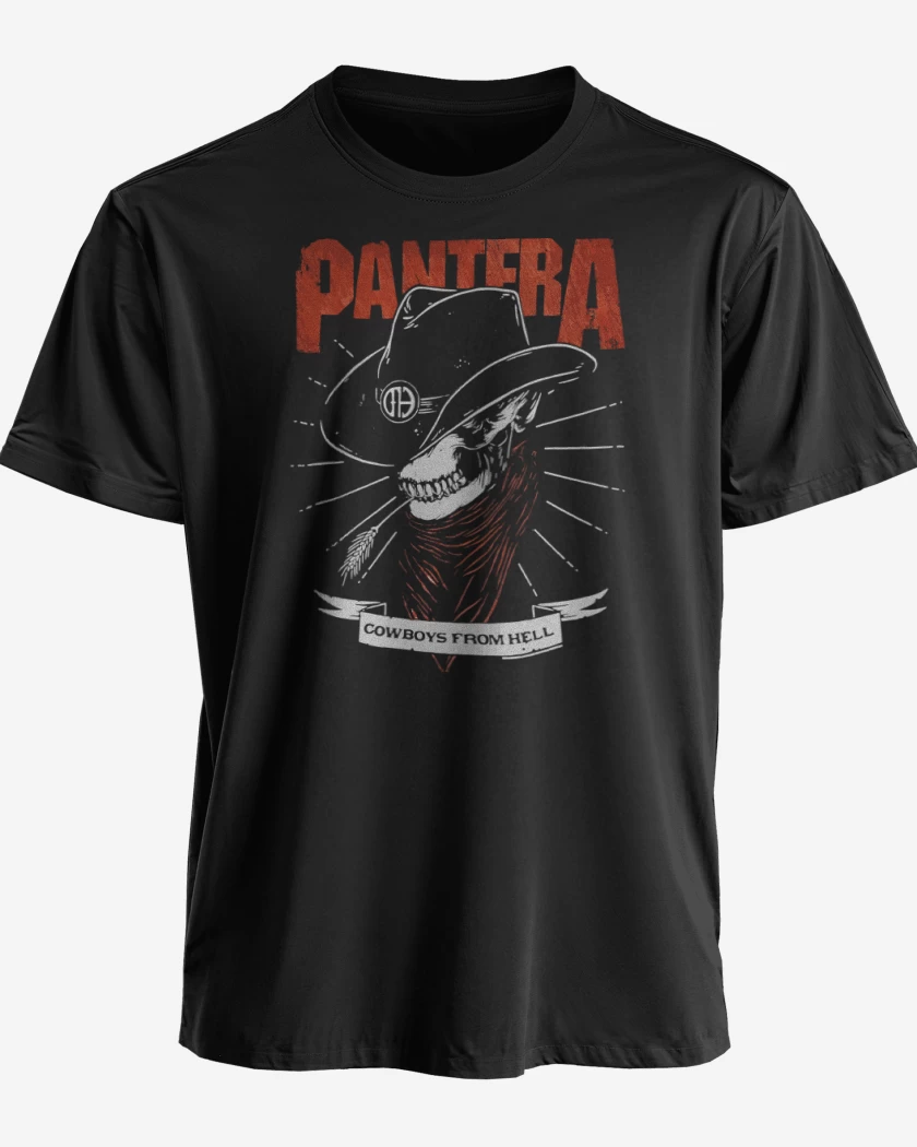 Polera Negro de Pantera Vaquero
