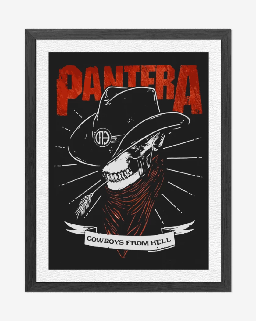 Cuadro decorativo Negro de Pantera Vaquero