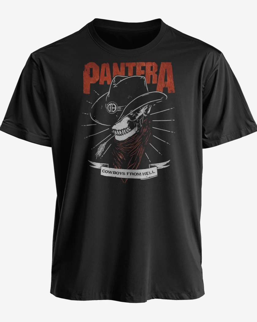 Polera premium Negro de Pantera Vaquero