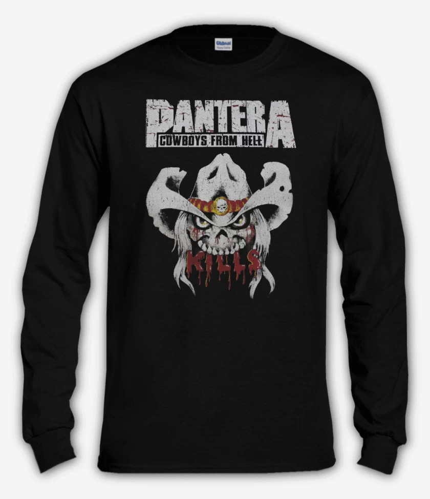 Polera manga larga Negro de Pantera Kills