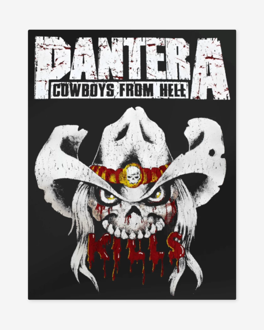 Print metalico Negro de Pantera Kills