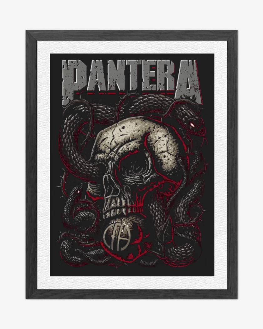 Cuadro decorativo Pantera Calavera