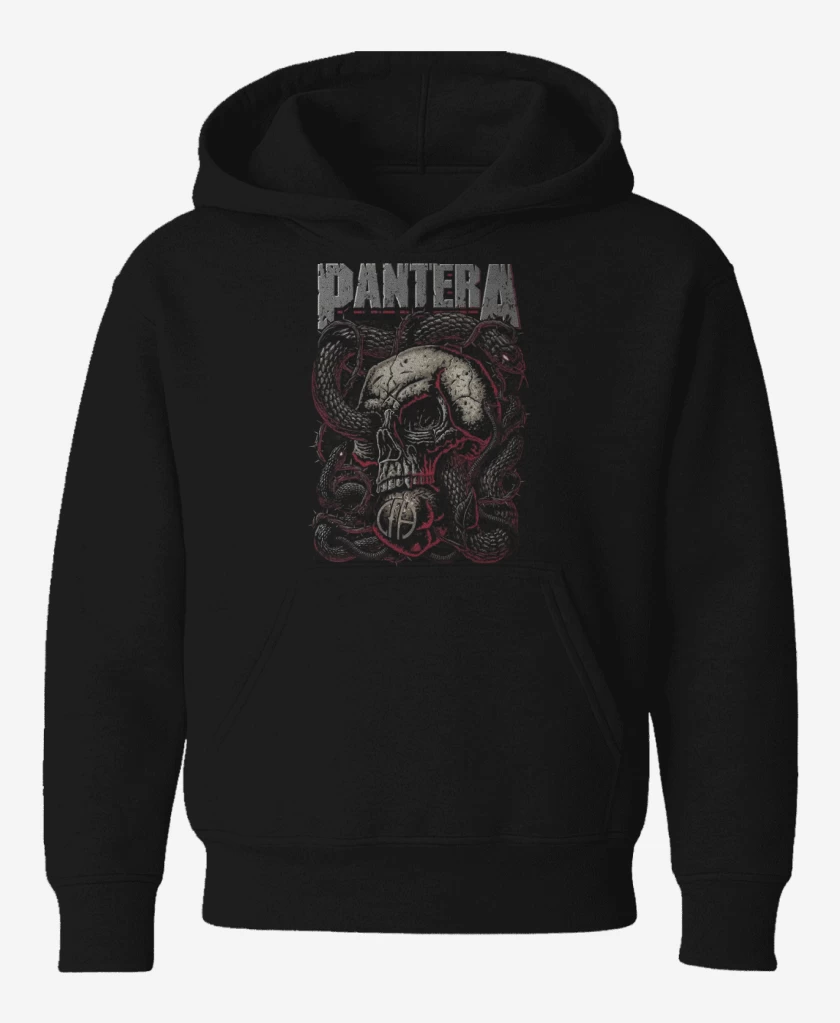 Poleron de niño Negro de Pantera Calavera