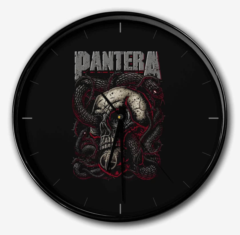 Reloj Negro de Pantera Calavera