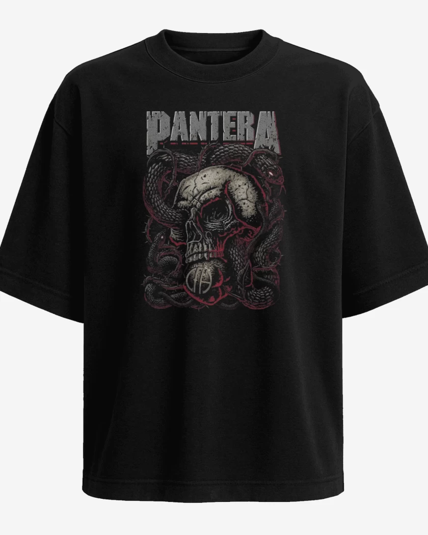 Polera Oversize Pantera Calavera
