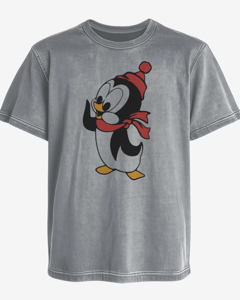 Polera desgastada Gris Melange de Chilly