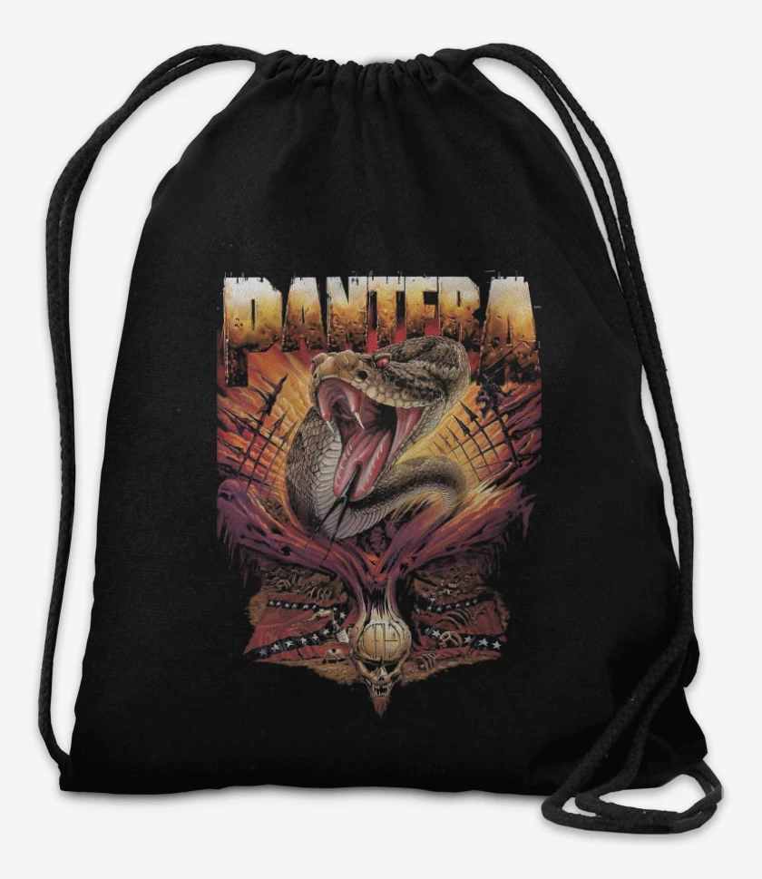 Mochila Negro de Pantera Serpiente Sureña