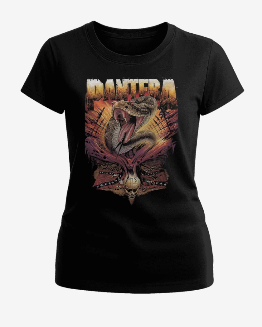 Polera de Mujer Negro de Pantera Serpiente Sureña